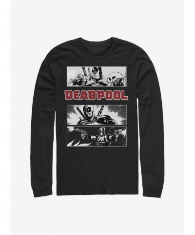 Cheap Sale Marvel Deadpool Dead Poet Long-Sleeve T-Shirt $12.17 T-Shirts